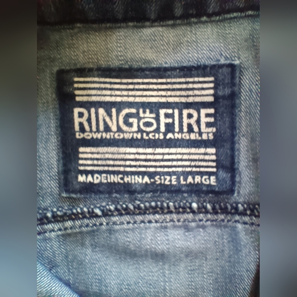 Ring of Fire Light Blue Denim Vest - Picture 4 of 8